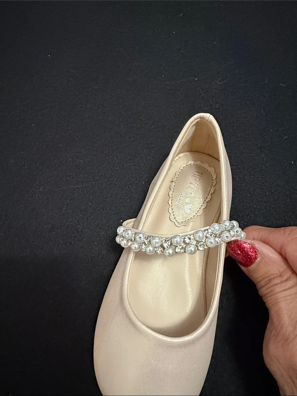 Tip Top Kids Nude Pink Toddler Mary Jane Ballet Flat Size 8